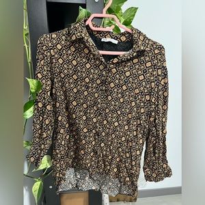 Zara bohemian button down